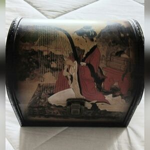 Decorative Box with Asian Art